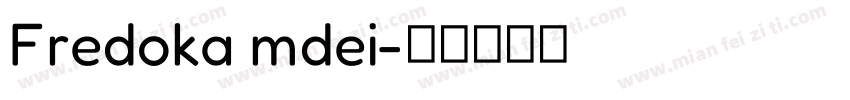 Fredoka mdei字体转换